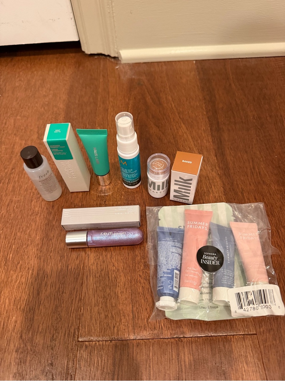 Summer Fridays Primer & Skincare Trio in Teal and Peach